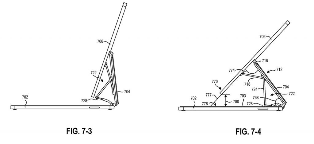 2021年7月28日微軟 Surface 新專利曝光，類似蘋果 iPad 妙控鍵盤設計